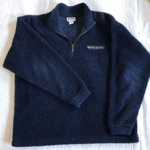 Vintage Sherpa Fleece Quarter Zip OBX Sweatshirt
